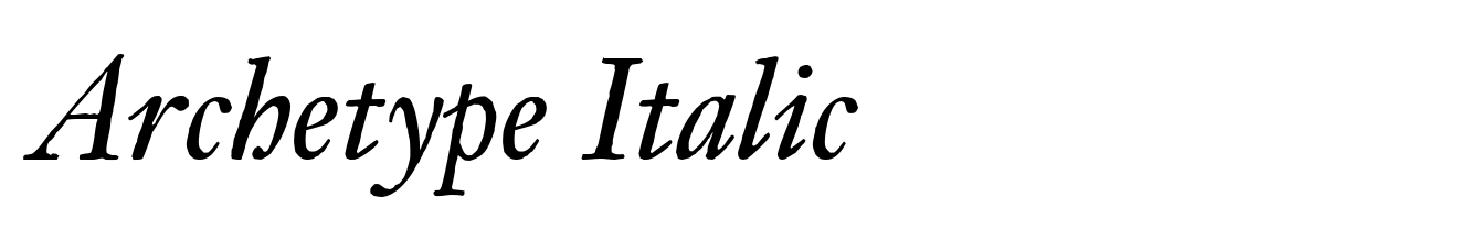 Archetype Italic